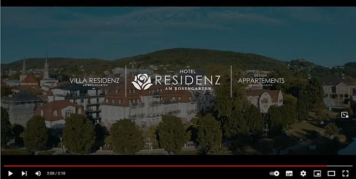 Vorschaubild zum Hotelfilm der Residenz am Rosengarten in Bad Kissingen