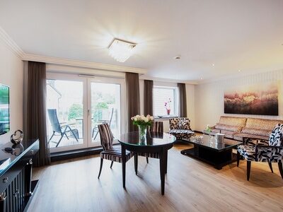 Ein Appartement der Kategorie 1 im Neubau des Hotels Residenz am Rosengarten